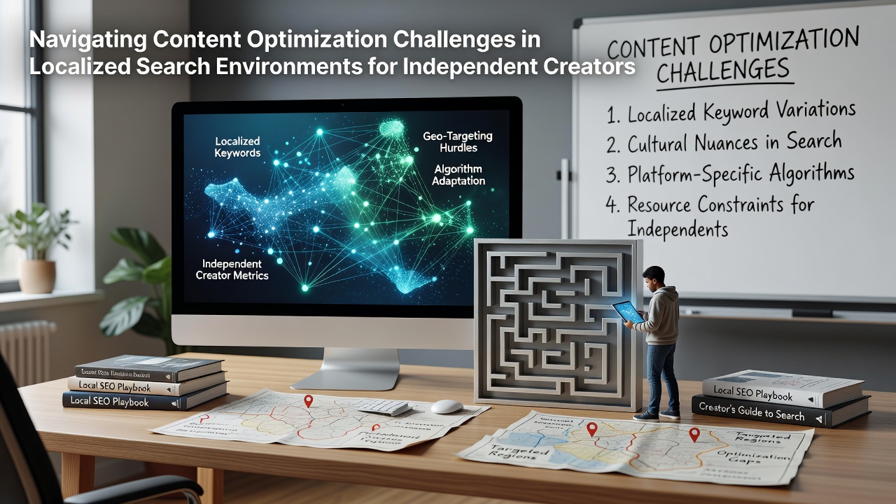 Navigating Content Optimization Challenges in Localized Search Environments for Independent Creators